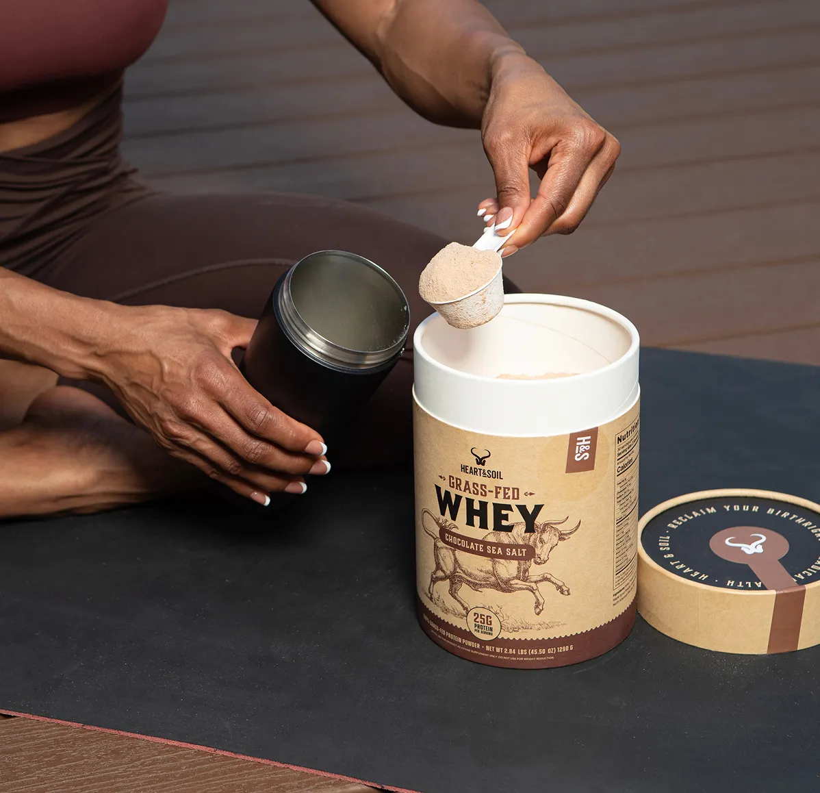 Grass-Fed Whey Chocolate Sea Salt - Image 3
